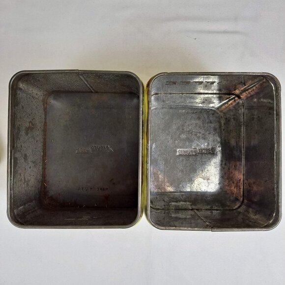 1960's Coffee & Tea Canisters Yellow Tin Chrome Garner Ware Made In The USA Vtg - Picture 8 of 13